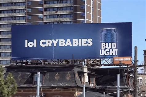 bud light lol crybabies billboard|Bud Light did not call its critics ‘crybabies’ on a billboard